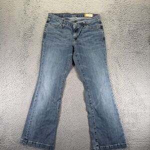 Vintage Gap Long & Lean Jeans Women 10 Blue Denim Bootcut Faded Stretch Workwear